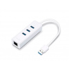 TP-Link UE330 Adaptér USB 3.0 na gigabitový Ethernet + rozbočovač USB, 52050011