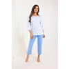 Dámske pyžamo Regina 720 3/4 2XL Z25/26 Modrá XXL