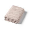 BABYONO Deka z organickej bavlny pletená 75 x 100 cm beige 0m+