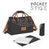 BADABULLE Taška Pocketstyle Black CAMEL