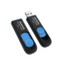 ADATA Flash Disk 256GB UV128, USB 3.1 Dash Drive (R:90/W:40 MB/s) černá/modrá AUV128-256G-RBE