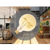 LED dekoratívna žiarovka / filament VINTAGE 2W LOVE - G125 / E27 / 2000K - ZSF112 (Technické špecifikácie produktu v dolnej časti stránky )