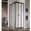 RAVAK SUPERNOVA ASRV3 90cm dvere do kombinácie / sprchový kút rohový, profil čierny, sklo číre, 15V703R2Z1