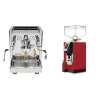 ECM Technika V Profi PID, oliva + Eureka Mignon Perfetto, CR ferrari red