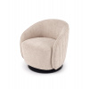 Halmar BASILIO relaxačné otočné kreslo, cappuccino