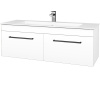 Dreja Umývadlová skrinka ASTON SZZ2 120 - M01 Biela mat / Úchytka T06 / M01 Biela mat
