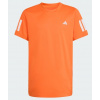 Chlapecké tričko Adidas Club Tennis 3-Stripes Tee KB9760 oranžové - Velikost 116 / 5-6 y