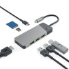 Green Cell Adapter HUB Connect 7in1 (3xUSB-A 3.1 HDMI 4K 60Hz USB-C PD 85W) for Apple MacBook,Lenovo,Asus,Dell HUBGC01
