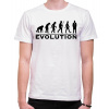 Fajntričko Tričko - Evolúcia Doktor, Farba biela, Strih/ Variant Pánsky/UNISEX