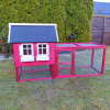 Kurin pre sliepky Gaby 250 cm x 110 cm x 145 cm ružový Veľkosť výbehu: 1,4 m