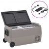 zahrada-XL Chladiaci box s kolieskom a adaptérom čierno-sivý 36 l PP a PE 3154638