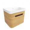 Swiss aqua technologies Koupelnová skříňka s umyvadlem SAT Fusion 57,5x43x45 cm dub medový mat SATFUSION60DMMW