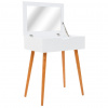 zahrada-XL Toaletný stolík so zrkadlom MDF 60x40x75 cm 245751