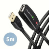 AXAGON ADR-205, USB 2.0 A-M -> A-F aktívny predlžovací / repeater kábel, 5m (ADR-205)