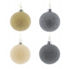 Vianočné bavlnené guličky sada 12 ks - Shades of Christmas
