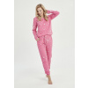 Taro Dámske bavlnené pyžamo Taro Eryka 3029, Veľkosť XL, Farba ružová