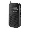 NEDIS přenosné rádio/ AM/ FM/ napájení z baterie/ analogové/ 1.5 W/ výstup pro sluchátka/ hliník/ černé RDFM1110SI