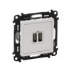 VALENA LIFE dvojitá nabíjačka USB biela 753112