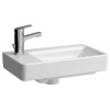Laufen Pro S - Umývadielko, 480 mm x 280 mm, 1 otvor na batériu vľavo, s LCC, biela H8159554001041