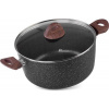 Hrniec MagicHome Black Marble Line, 24 cm, 4000 ml, s pokrievkou (801745)