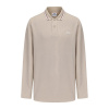Slazenger Long Sleeve Tipped Polo Men Beige 2XL