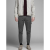 Jack and Jones Slim Stretch Cuffed Cargo Pants Asphalt 36W R