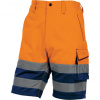 Delta Plus PHBE2 Reflexné kraťasy oranžová/tmavomodrá 2XL