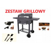 Gril na drevené uhlie - Garden Carbon Grill je pokrytý veľkým roštom za bezplatný rošt (Garden Carbon Grill je pokrytý veľkým roštom za bezplatný rošt)
