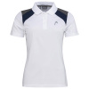 Dámska polokošeľa Head Club 22 Tech Polo Shirt W - white/dark blue - Biely (M)