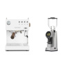 Ascaso Steel DUO PID, White&Wood + Eureka Helios 65, grey