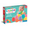 Clementoni Baby Kocky - Clemmy 10 Mäkkých Stavebných Kockiek - Mäkké Stavebné Kocky