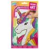 Kreatívny set mozaika podľa farieb metalická A5 Jednorožec