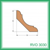 KODREFA Vnútorná rohová lišta ozdobná 30 x 30 mm, smrek RVO3030 /2 m/ – cena za ks