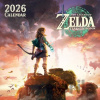Oficiální nástěnný kalendář Nintendo 2026 s plakátem: The Legend Of Zelda (SQ 30,5 x 30,5|61 cm)