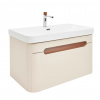 Swiss aqua technologies Koupelnová skříňka s umyvadlem a baterií SAT Fusion 77,5x43x45 cm pískově béžová mat SATFUSION80BEUBA