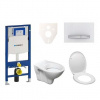 Cenovo zvýhodnený závesný WC set Geberit do ľahkých stien / predstenová montáž + WC S-Line S-line Pro 111.300.00.5ND8