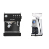 Ascaso Steel DUO, Black + Eureka Atom 60, chrome