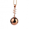 Bola Tehotenská rolnička Fantasy Rose gold leaf