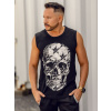Čierne pánske tank top tričko s potlačou Bolf 14817A