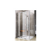 Ravak Pivot - Sprchová stena pevná PPS-100, 970 mm ? 995 mm ? farba satin, sklo transparent 90GA0U00Z1