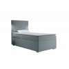 Čalúnená posteľ boxspring RENATA + vrchný matrac - sawana pik honey 72 / ľavá / 90x200