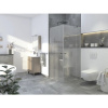 Sprchový kút s rohovým vstupom Jungborn SETTE 80 cm farba rámu chróm dekor skla číre sklo