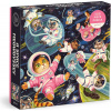 GALISON Štvorcové puzzle Vesmírna mačacia odysea 500 dielikov
