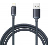 Kábel Baseus Crystal Shine USB-Lightning, 2,4 A, 2 m (čierny)