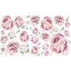 Detské samolepky na stenu - Peonia Peonia kvety nástenné samolepky 150x90 (Detské samolepky na stenu - Peonia Peonia kvety nástenné samolepky 150x90)