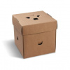 Wimex Burger box, PAP-FSC Mix rozkladací nepremastiteľný kraft 145 x 145 x 150 mm