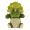 Plyšový dinosaurus na bábkové divadlo The Glue Pots Dino Puppet Histoire d’ Ours zelený 24 cm od 0 mes HO3367