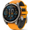 GARMIN FENIX 8 47mm AMOLED Sapphire Titanium / Orange Band 010-02904-11 - oficiální česká distribuce - dodáváme včetně voucheru turistické mapy TOPO Czech PRO