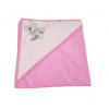 Kojenecká osuška macko a púpava Farba: Ružová, Veľkosť: 100*100