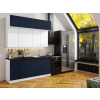 FRONTI Kuchynská linka Walos 180cm Marine blue + biela